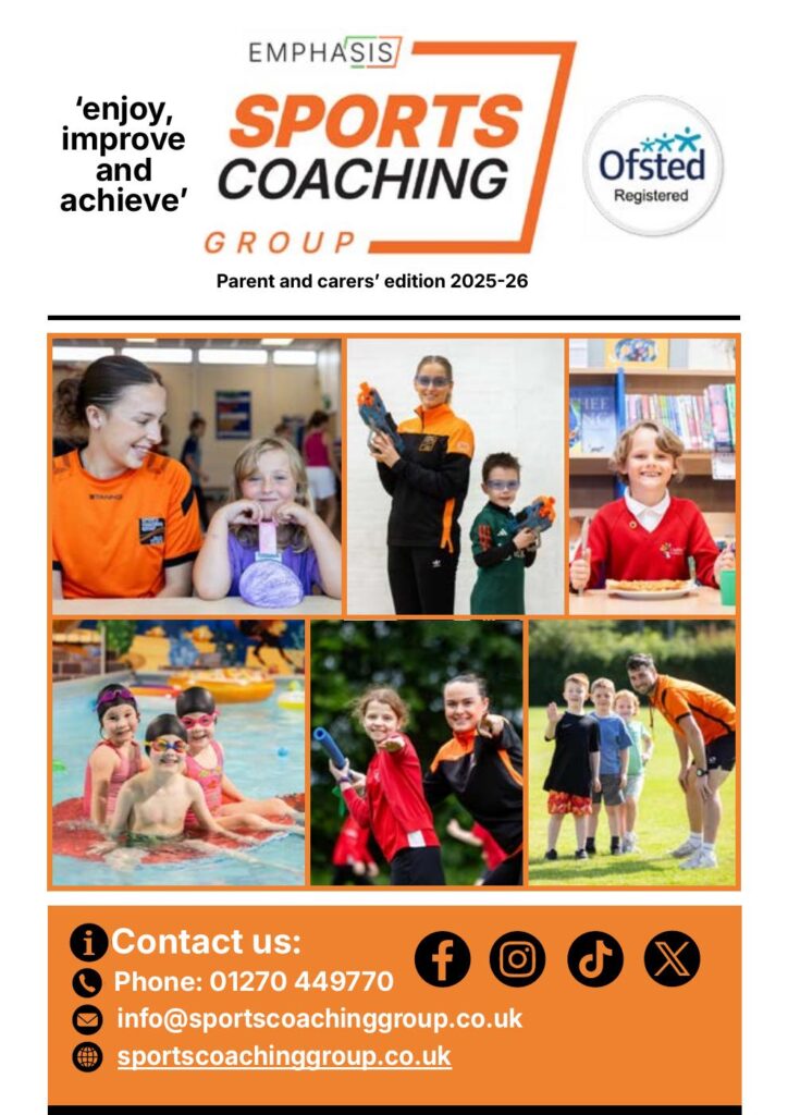 Sports Coaching Group's parents and carers' brochure