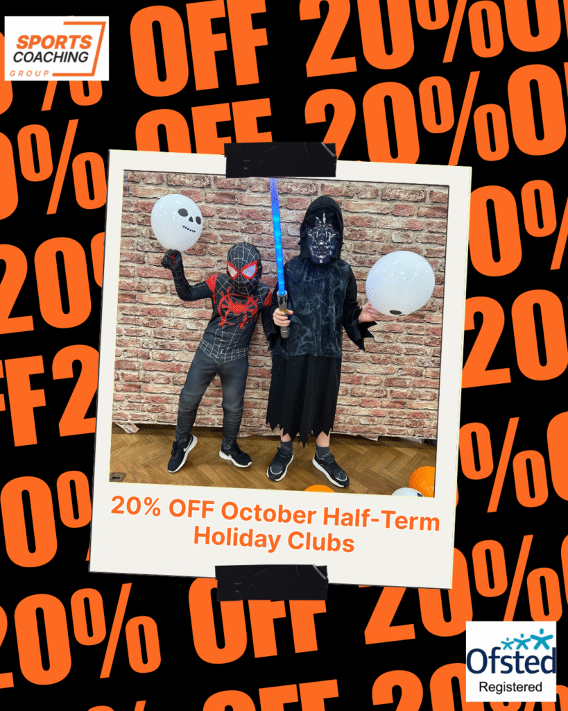Halloween fun at Sports Coaching Group's Tommy the Tiger's Trick or Treat Half-term Holiday Clubs