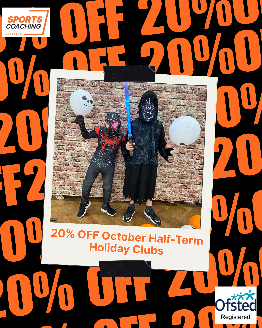 Halloween fun at Sports Coaching Group's Tommy the Tiger's Trick or Treat Half-term Holiday Clubs