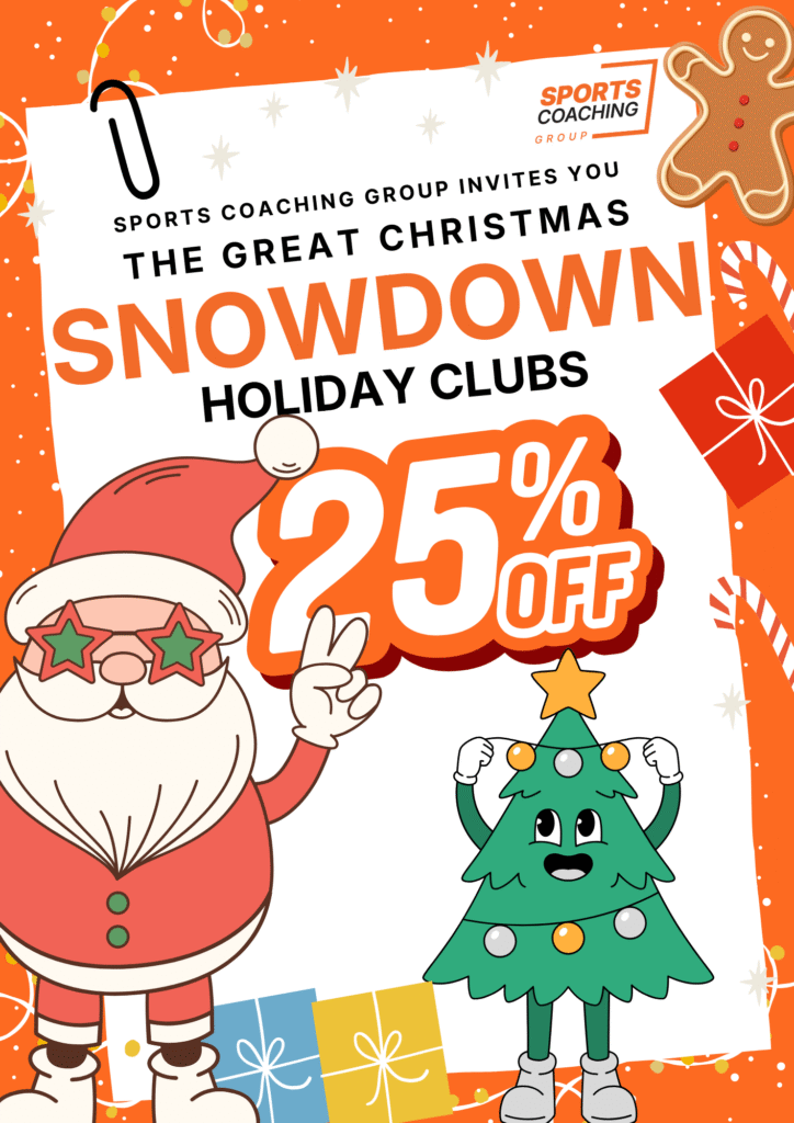 Sports Coaching Group is offering 25% off Christmas holidays clubs if parents and carers fill in a questonnaire.