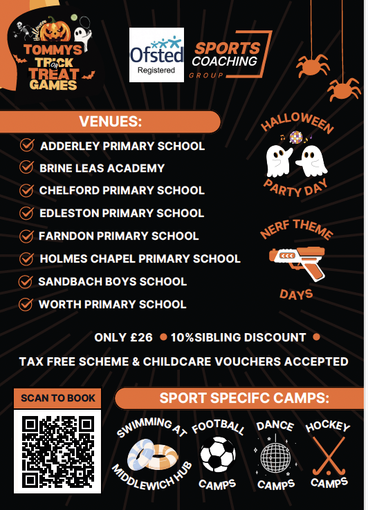Halloween fun at Sports Coaching Group's Tommy the Tiger's Trick or Treat Half-term Holiday Clubs