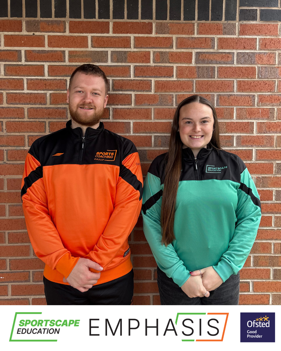 Sports Coaching Group staff show-off their new kit in a mini-fashion show.