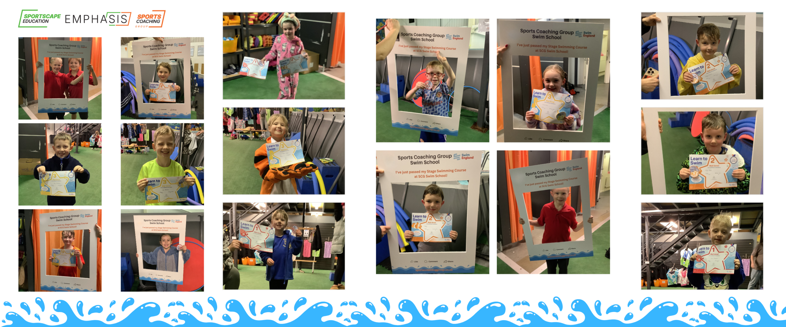 This term has seen a wave of achievement in swimming as children progressed through the nationally recognised Swim England Learn to Swim Framework with Sports Coaching Group.
