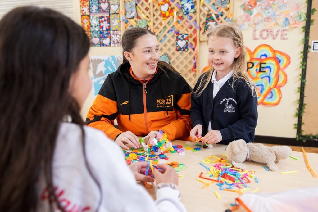 After-school provision at Sports coaching Group. Lucy Jones, marketing manager