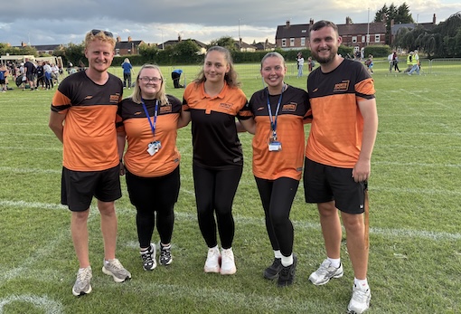 Sports Coaching Group's coaches at the Crewe and Nantwich School Sport Partnership Town Sports.