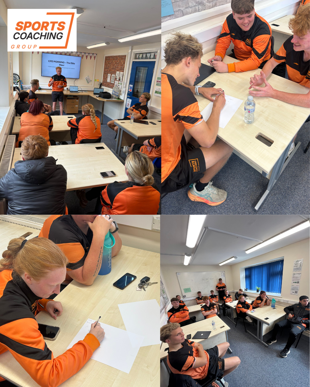 At a staff continuing professional development sessions Sports coaching Group staff focused on eliminating 'dead' time at the start and end of coaching sessions.