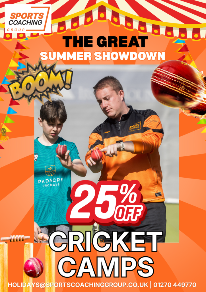Sports Coaching Group is offering 255 off its cricket camps.